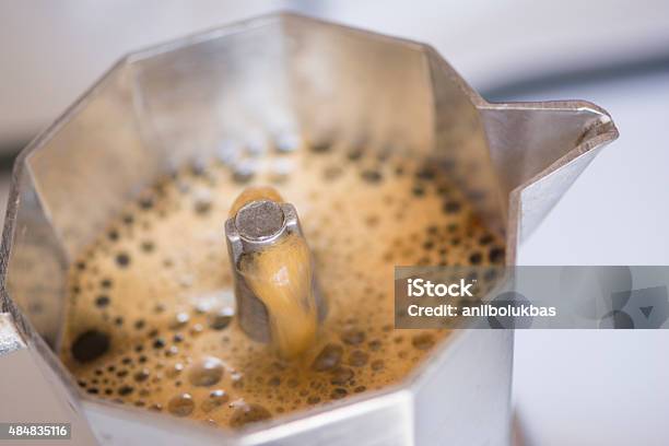 Vintage Espresso Stock Photo - Download Image Now - 2015, Brown, Close-up