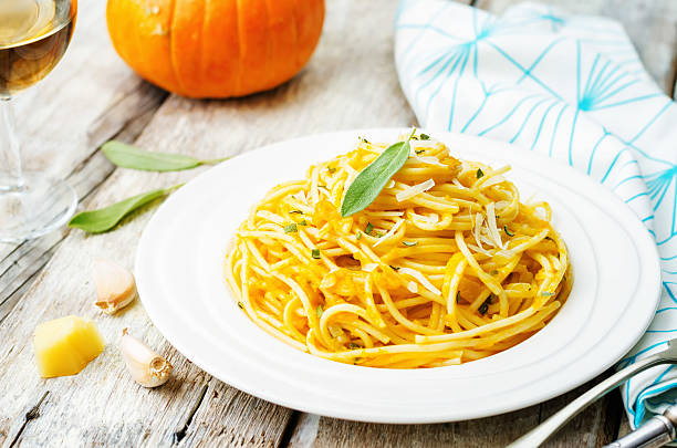 istock pumpkin pasta with Parmesan cheese and sage 484836108