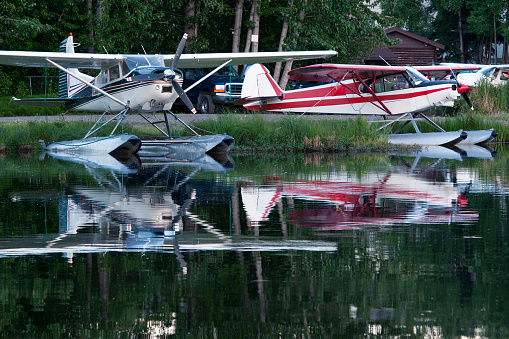 Float-planes on the lake