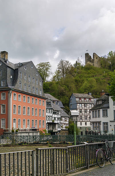 istock historic houses in Monschau, Germany 484836678