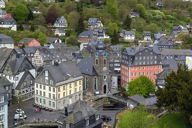 istock view of Monschau town centre from hill, Germany 484837488