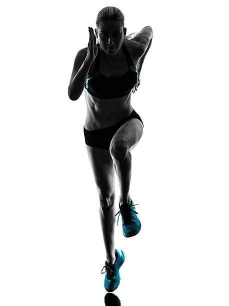 istock woman runner running jogger jogging silhouette 484837844