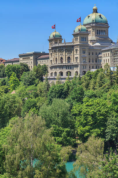 スイス連邦の宮殿 - berne the reichstag swiss culture parliament building ストックフォトと画像