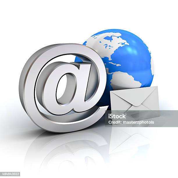 Email At Sign Stock Photo - Download Image Now - E-Mail, Icon Symbol, 'at' Symbol