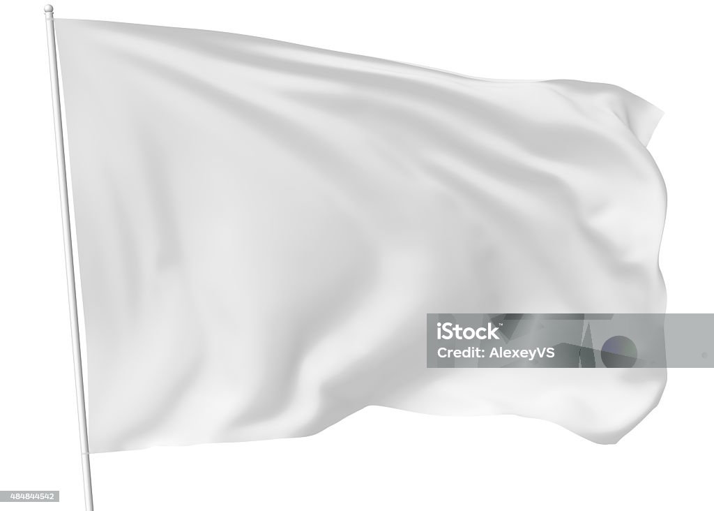 Bandera blanca de esfera - Foto de stock de Bandera libre de derechos