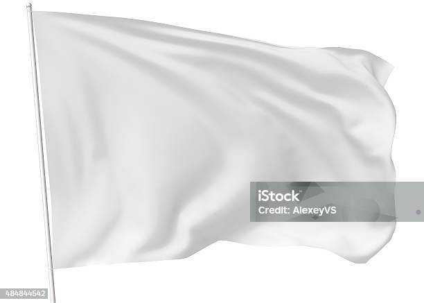 Bandera Blanca De Esfera Foto de stock y más banco de imágenes de Bandera - Bandera, Blanco - Color, Sencillez