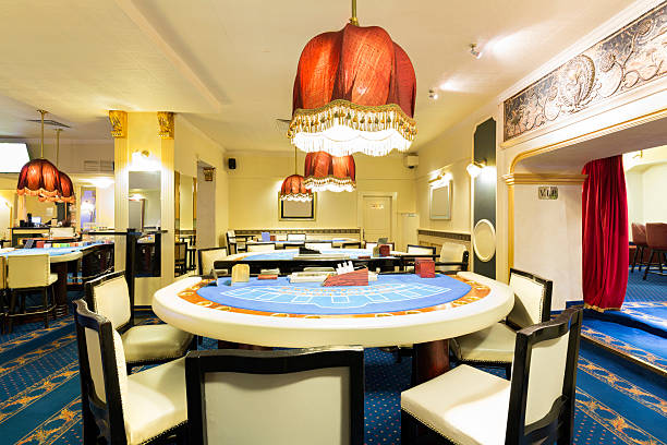 istock Blackjack tables at the casino 484848788