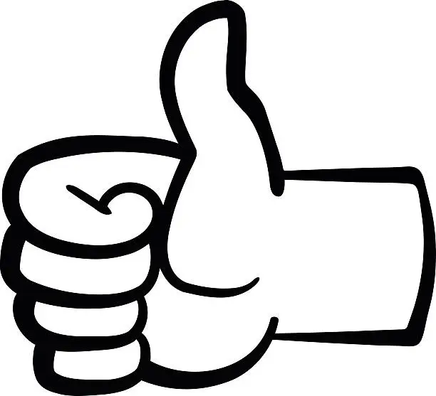 Vector illustration of Thumbs Up