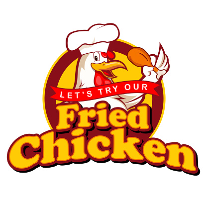 Fried Chickens Sign. EPS 10 file and large jpg included.