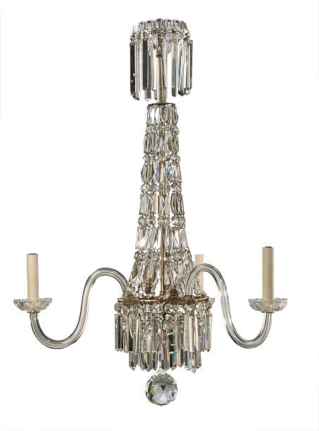 istock Crystal glass chandelier 484858916