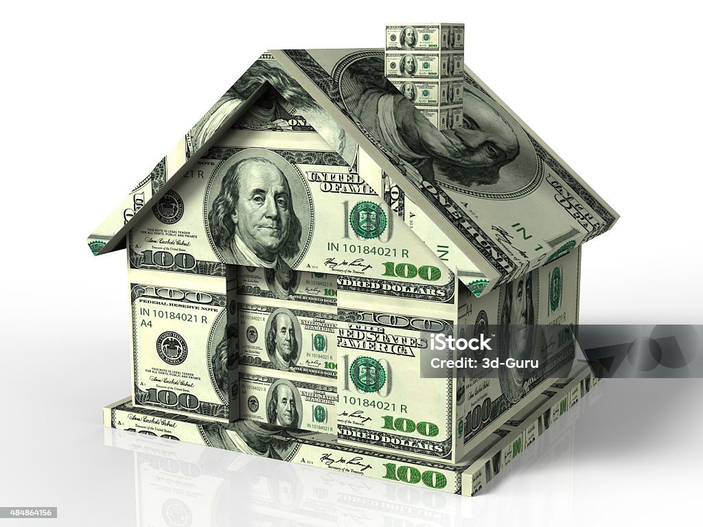Real estate money Real Estate Money House Stock Photo
