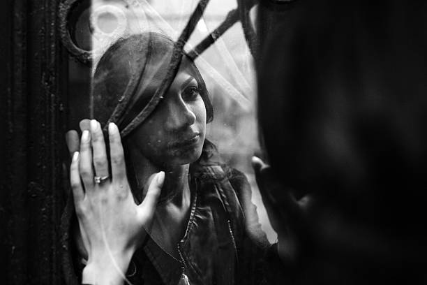 istock European young couple looking at each other through the window 484864428