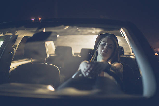 istock Pensive woman in car 484867044