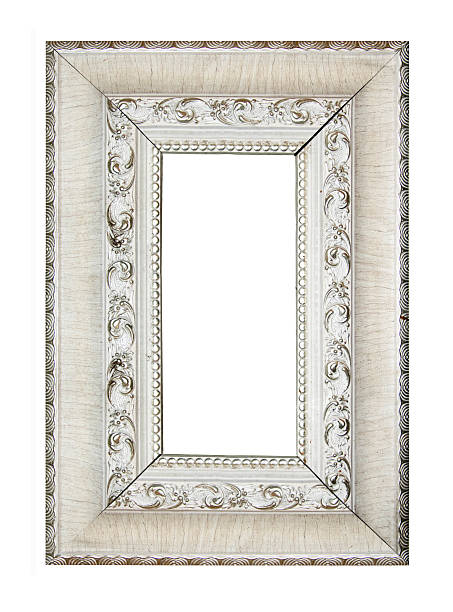 istock wood picture frame Isolated on white background 484867574
