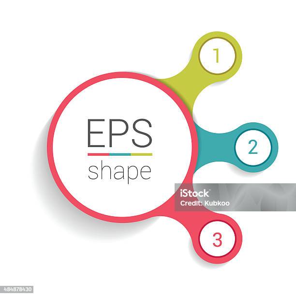 Circle Number Diagram Options Step By Step Template Stock Illustration - Download Image Now