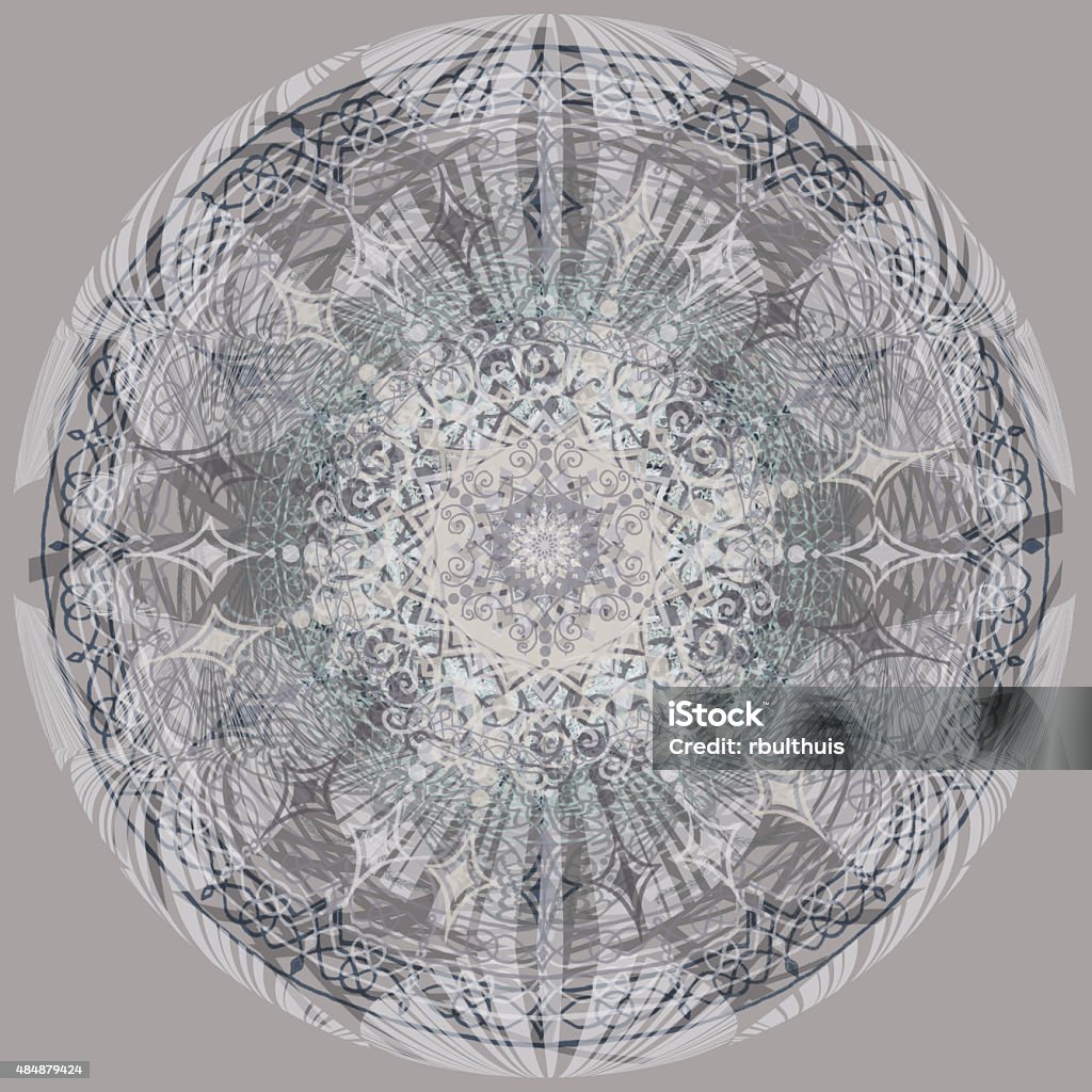 caleidoscoop in shades of gray caleidoscoop in shades of gray, mandala. Square composition. 2015 Stock Photo