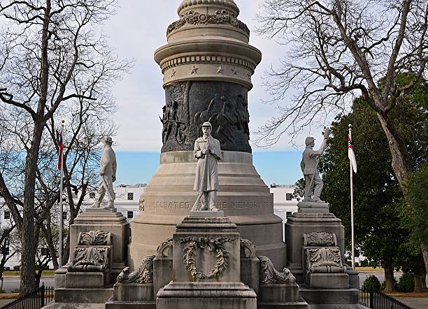 alabama monumento da confederação viii - confederate soldier imagens e fotografias de stock