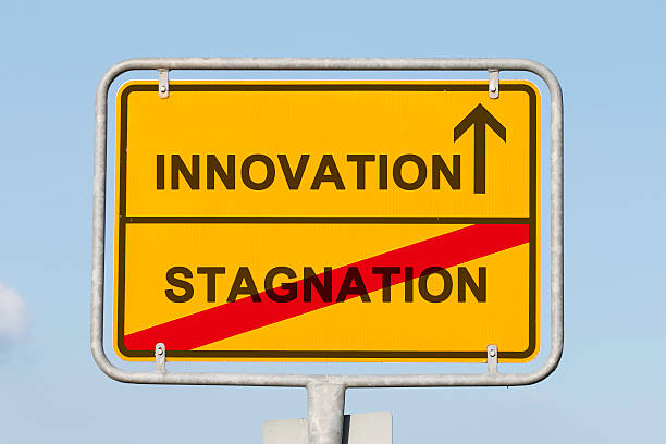 innovation and stagnation stock photo