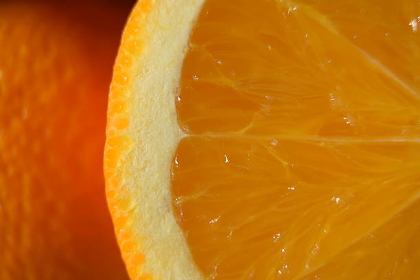 istock Close-up of orange ready for juicing 484881000