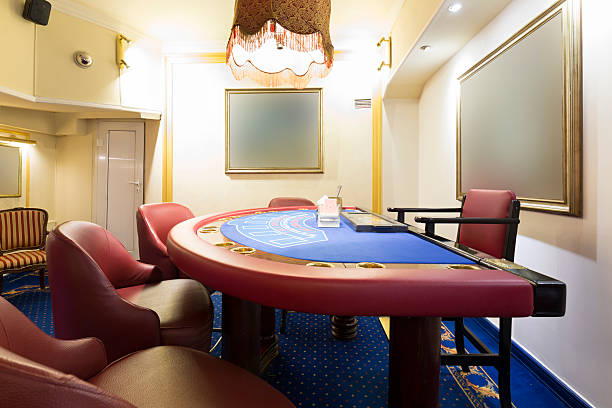 istock Blackjack table at the casino 484883768
