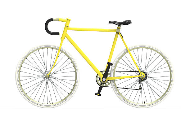 istock Fixed gear city bicycle Color mixing Isolated background 484889288