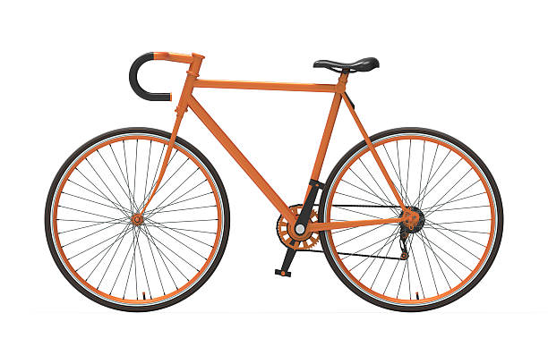 istock Fixed gear city bicycle Color mixing Isolated background 484889302