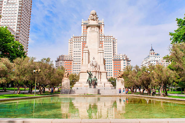 istock The Cervantes monument, Madrid ,Spain 484892168