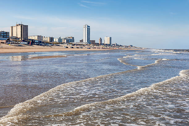 Beach in town Zandvoort, North Holland, Netherlands
