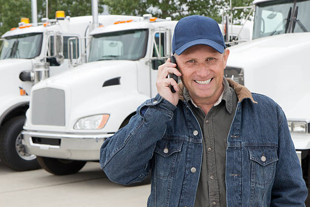 istock Truck Driver on the Phone 484897253