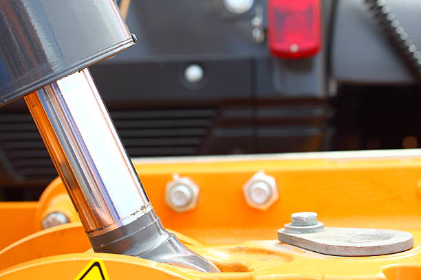 istock hydraulic system of a digger piston industrial detail 484898507