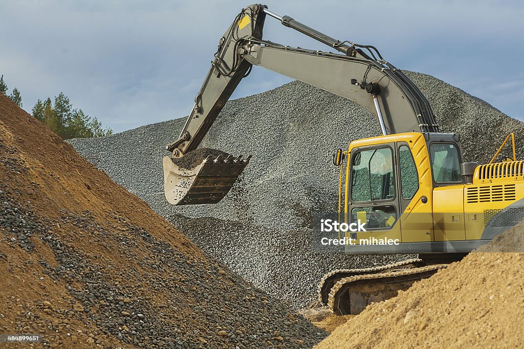 excavator in work Activity Stock Photo