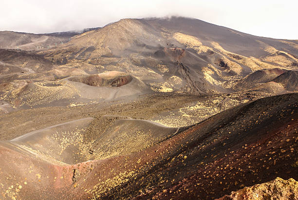 istock Etna volcano craters in Sicily, Italy 484900513