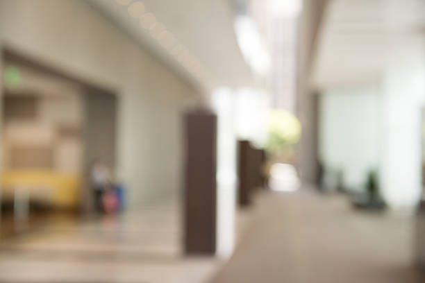 istock Out of Focus Modern Building Lobby Background 484900660