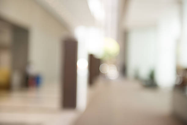 istock Out of Focus Modern Building Lobby Background 484900662