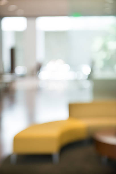 istock Out of Focus Modern Building Lobby Background 484900670