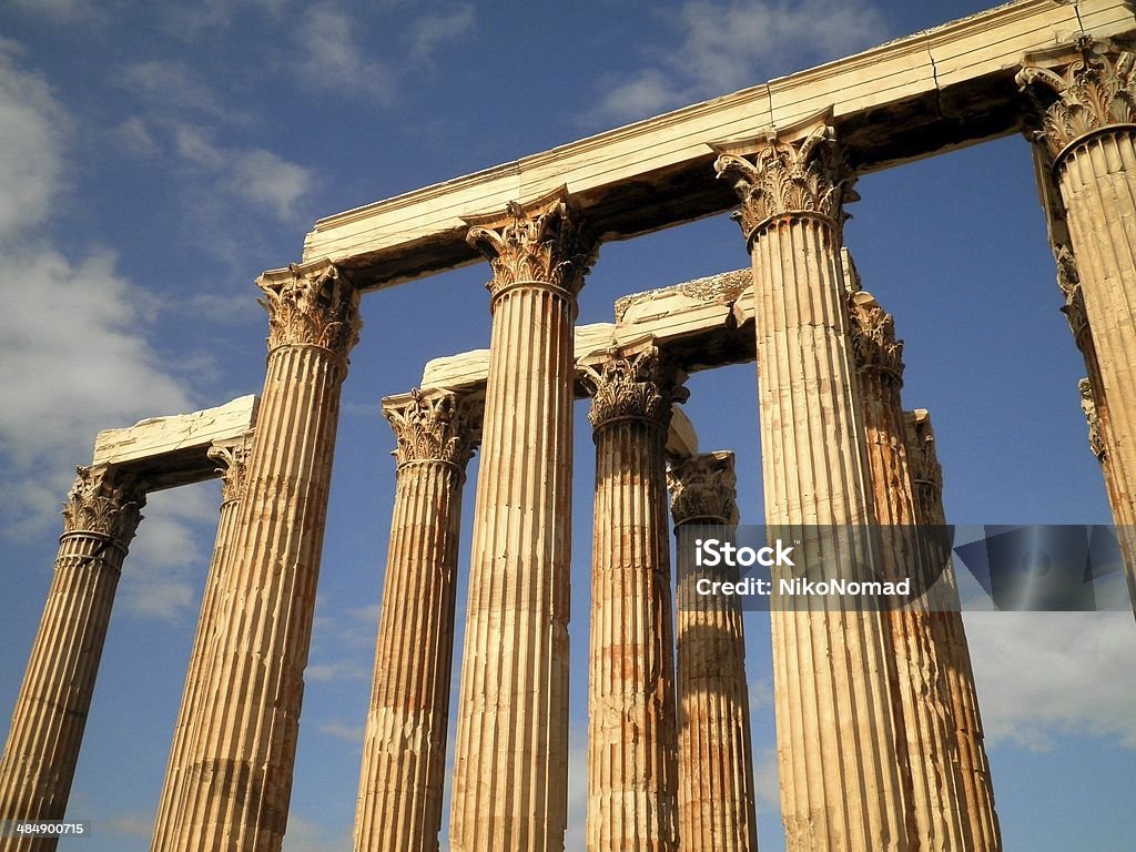 アテネの神殿と遺跡 - アテナイのアクロポリスのロイヤリティフリーストックフォト