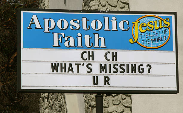 Catchy Church sign with clever message