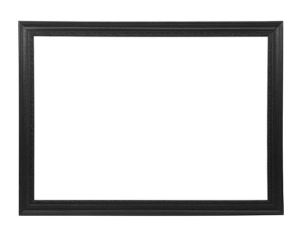 Isolated black picture frame Isolated black picture frame human made structure photos stock pictures, royalty-free photos & images