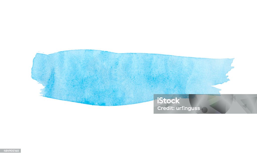 paint brush stroke texture blue watercolor spot blotch isolated 2015 stock illustration