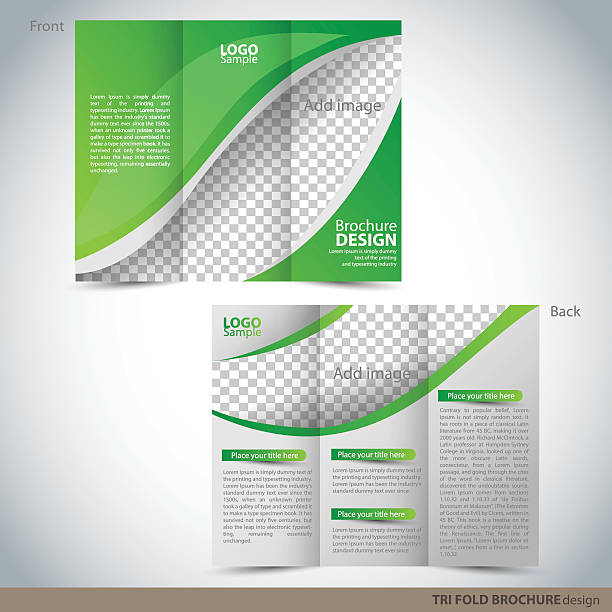 Tri-Brochure dossier Brochure mock up - Illustration vectorielle