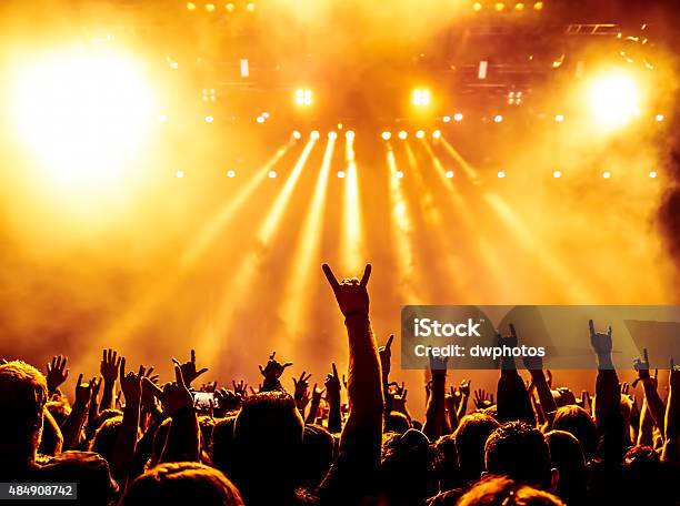 Concert Crowd Stock Photo - Download Image Now - 2015, Applauding, Atmosphere