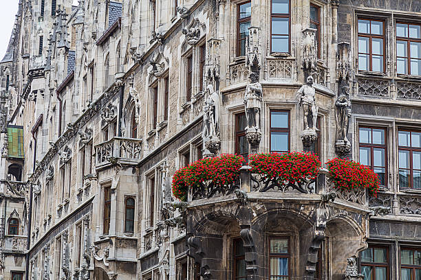 istock Munich city hall ancient german building 484908868