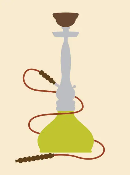 Vector illustration of Shisha - nargile