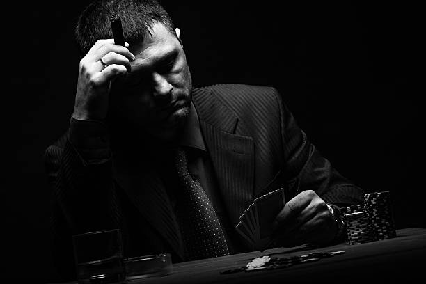 istock Male gambler playing poker. 484911798