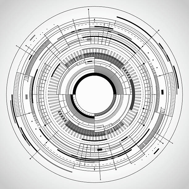 illustrazioni stock, clip art, cartoni animati e icone di tendenza di sfondo della tecnologia astratta - construction frame illustrations