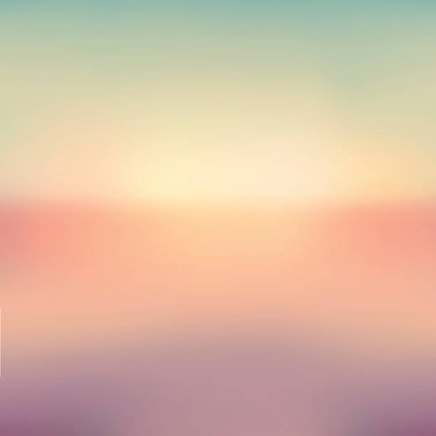 summer blur vector sunset background vector art illustration