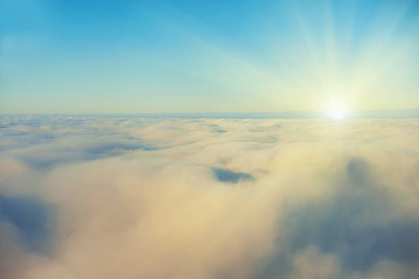 istock Amazing view from plane on the sky 484912652