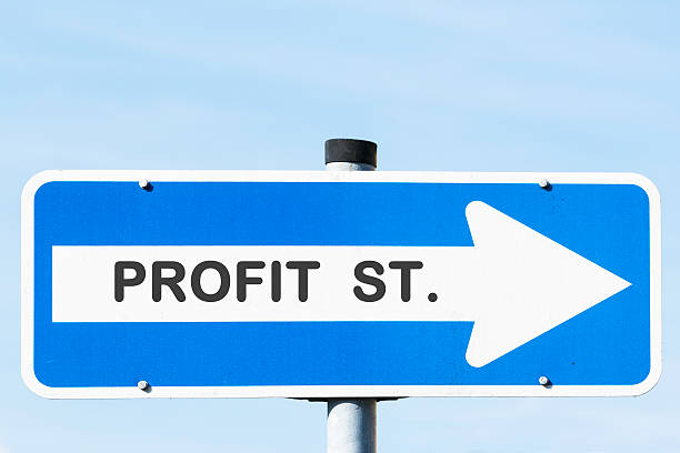 Profit Street stock photo