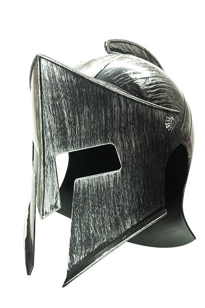 istock Spartan helmet isolated on white background 1 484915542