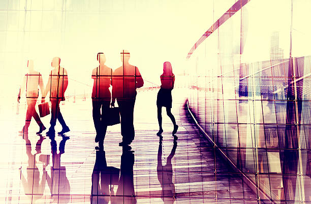 istock Business People Walking Commuter Conversation Concept 484922850